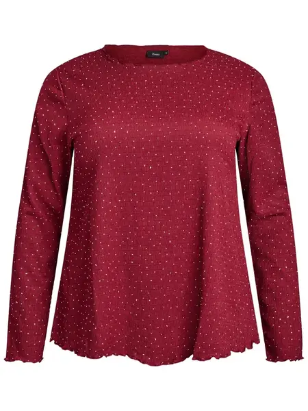 Zizzi Blúzka 'Calaura'  červená / biela