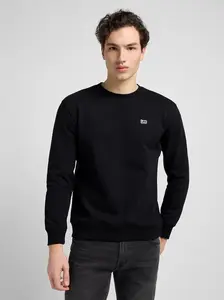 Pánská mikina LEE PATCH CREW SWS BLACK 112121791 Velikost: M