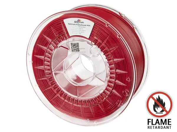 Spectrum 81567 3D filament, FlameGuard ASA 275, 1,75mm, 1000g, Červený (Bloody red)