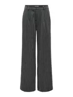 ONLY Nohavice 'ONLSIGA'  tmavosivá / biela