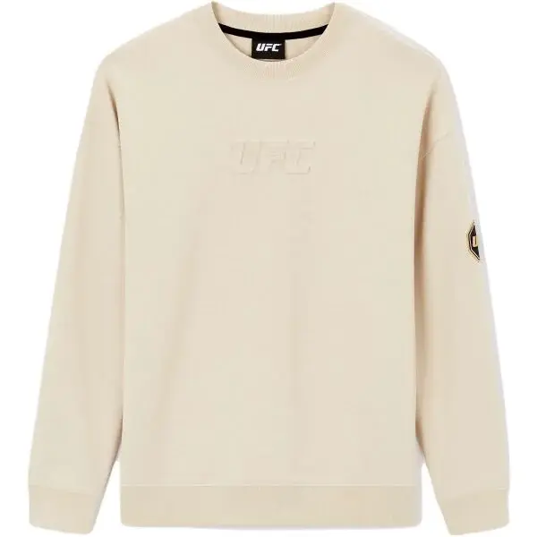 CELIO LJEUFCSW23BLACK Pánska mikina, béžová, veľkosť