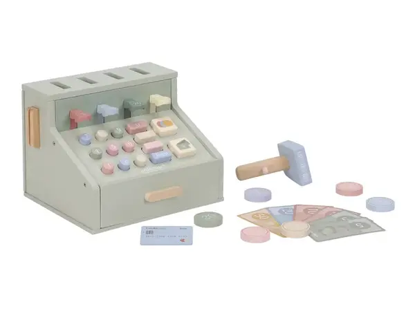 LITTLE DUTCH Pokladna se skenerem a čtečkou karet dřevěná