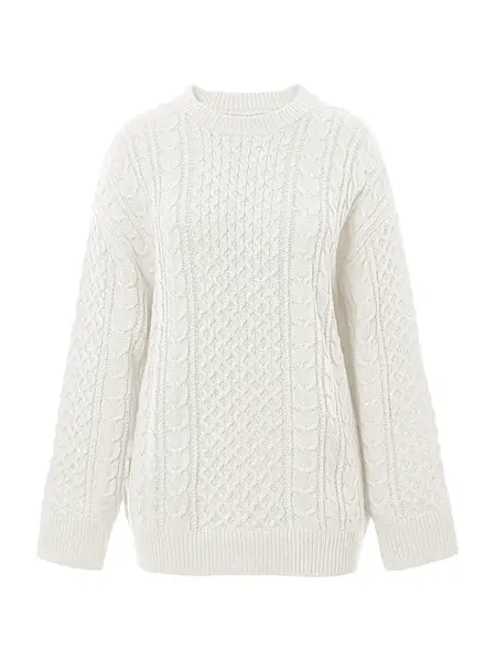 Imily Bela Oversize sveter  biela