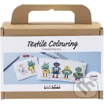 Kreatívna sada Maľovanie na textil peračník a peňaženka Robot