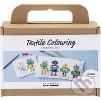 Kreatívna sada Maľovanie na textil peračník a peňaženka Robot