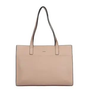 Elegantná dámska kožená kabelka Katana Mauric - béžová