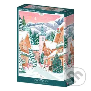 Megeve, Francúzske Alpy - Katy Simply - puzzle z kategorie 500 - 1000 dílků