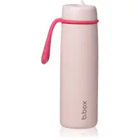 B.Box Stainless Steel Thermos Bottle termofľaša s rúrkou Pink Paradise 690 ml