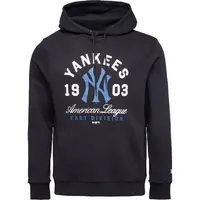 New Era NEW YORK YANKEES MLB WORDMARK HOODIE Pánska mikina, čierna, veľkosť