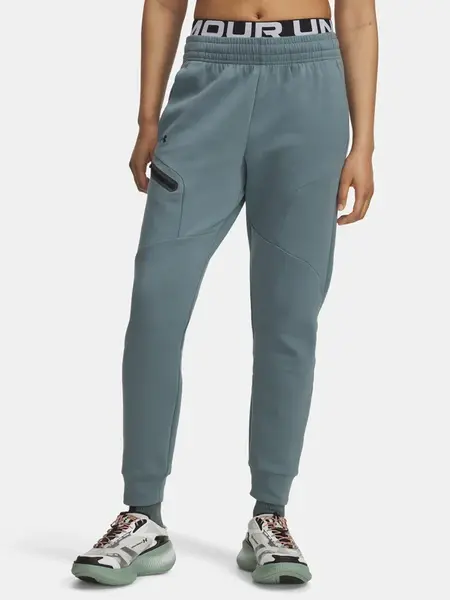 Dámské tepláky Under Armour Unstoppable Flc Jogger-BLU - Dámské