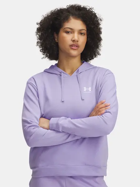 Dámská mikina Under Armour UA Rival Terry Hoodie-PPL - Dámské