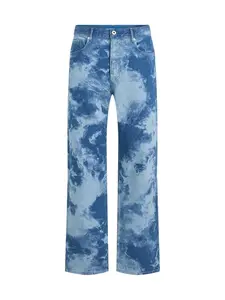 KARL LAGERFELD JEANS Džínsy  modrá denim / biela