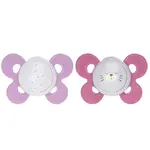 Chicco Dudlík Physio Comfort silikon noční 16-36m dívka - hvězdy/méďa 2 ks