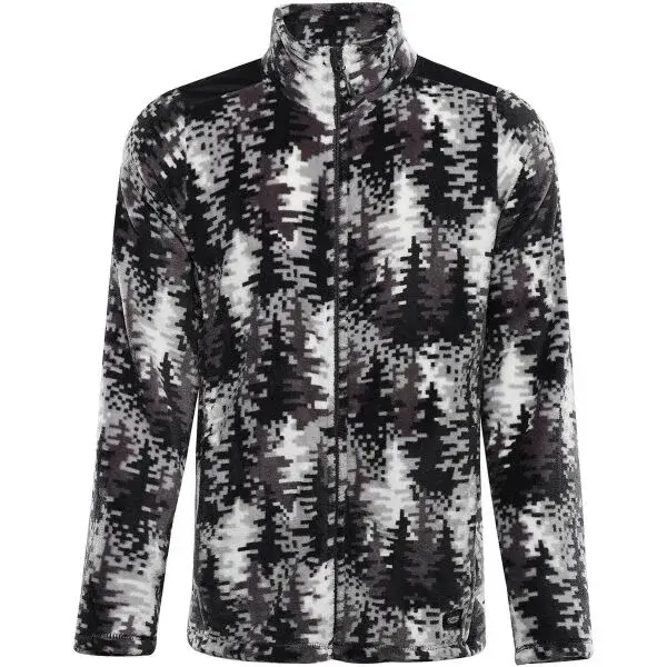 ALPINE PRO EFLIN Pánská fleecová mikina, černá, velikost 4XL