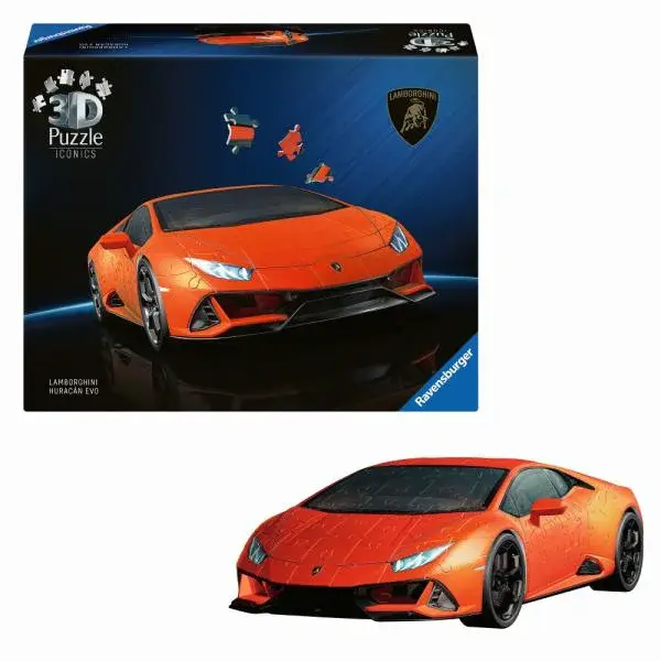 Ravensburger Iconics: Lamborghini Huracán Evo oranžové