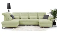 Sedací souprava Giovani do U - látka Wind Provedení: Pravá U, Nožičky: Nožičky kovové - chrom, látka: Wind 31