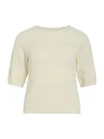 VILA Sveter 'VIMilos'  biela ako vlna