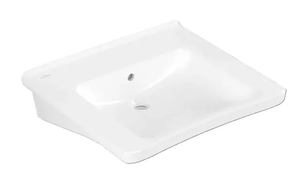 Villeroy & Boch ViCare - Umývadlo 60x55 cm, s prepadom, bez otvoru na batériu, alpská biela 4A806201