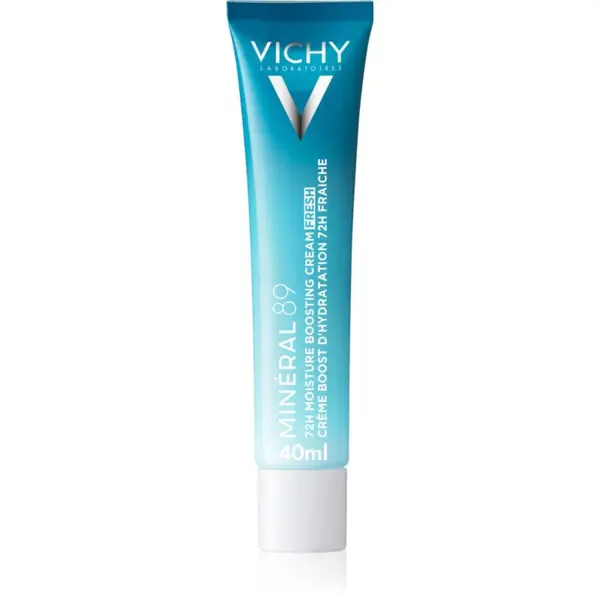 Vichy Minéral 89 72H Moisture Boosting Cream Fresh hydratační krém na obličej s kyselinou hyaluronovou 40 ml