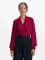 Bordová dámská halenka s kamínky