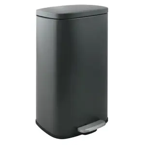 Spirella Spirella pedálový odpadkový kôš akira matná šedá oceľ soft-close 50 l 10.21570