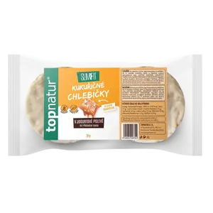 TOPNATUR Slim&Fit Kukuřičné chlebíčky se slaným karamelem v jogurtové polevě 70 g