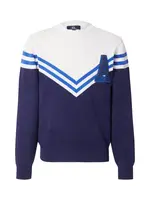 La Martina Sveter  námornícka modrá / kráľovská modrá / biela