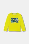 Dětské bavlněné tričko s dlouhým rukávem Guess