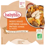 BABYBIO sladké brambory s kaštanovým pyré a farmářskou perličkou 230 g
