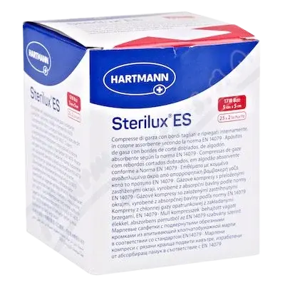 HARTMANN Gáza kompr.ster.STERILUX 5x5cm 8vrs.25x2ks