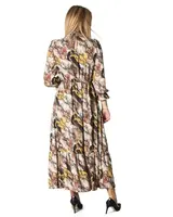 Dámske vzorované maxi šaty