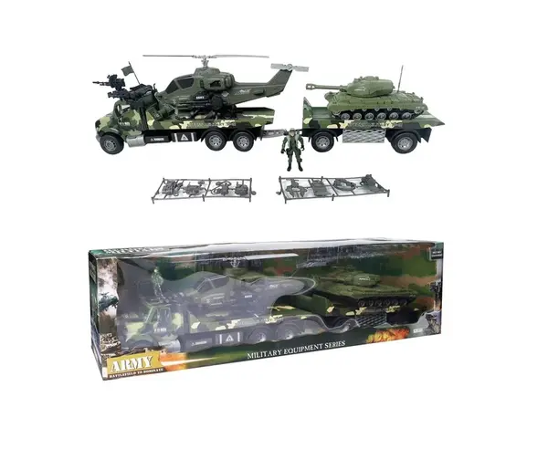 Vojenský kamión s príslušenstvom 80cm