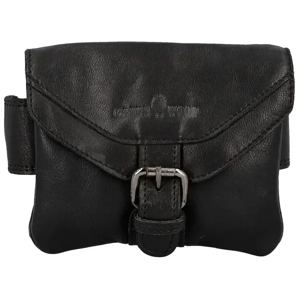 Pánská kožená ledvinka černá - Greenwood Obranem