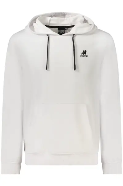 US GRAND POLO MEN'S ZIP-UP SWEATSHIRT WHITE