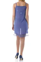 Modré šaty na ramínka