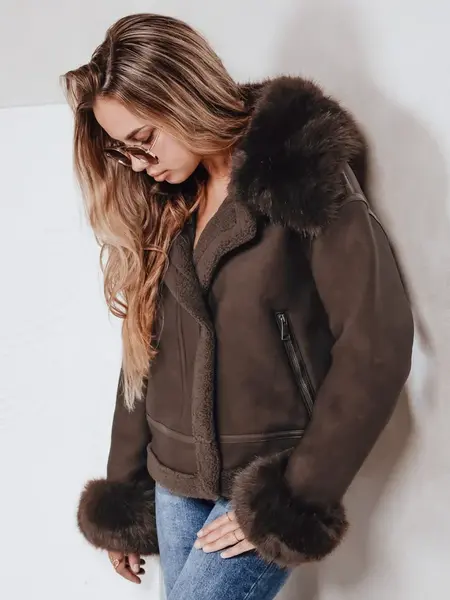 Dámská zimní bunda s kožešinou