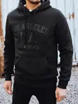 Černá mikina s kapucí Los Angeles