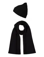 Čepice a šála Rowdy Set Black