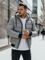 Pánská zimní bunda s kapucí