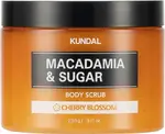 KUNDAL Tělový peeling Macadamia & Sugar Cherry Blossom (Body Scrub) 550 g