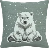 Povlak na polštář Arktos, čtverec 45x45 cm, blue fox - Sander