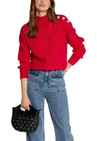 Červený rolákový svetr Morgan De Toi