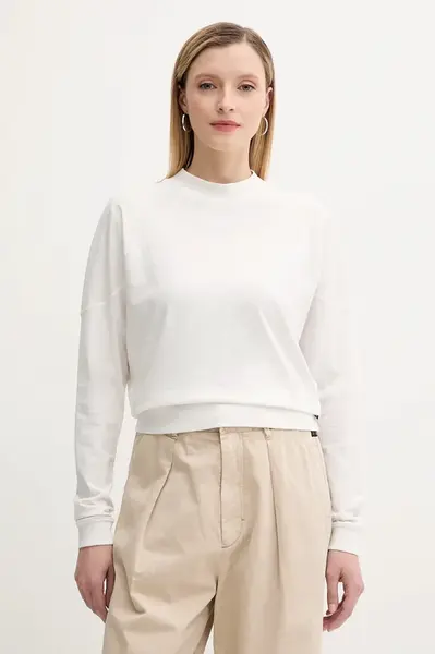 Bavlnené tričko s dlhým rukávom G-Star