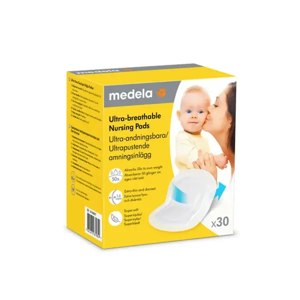 MEDELA Vložky prsní jednorázové ultra prodyšné 30 ks