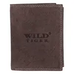 Pánska kožená peňaženka hnedá - Wild Piotr