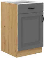Spodní skříňka Stilo 50 D 1F 1S BB - Premium Box Barva korpusu: Dub artisan, Barva dvířek: Dust Grey