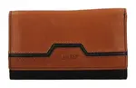 Dámska kožená peňaženka Lagen BLC/5305/222 Black/cognac