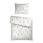 Novel POVLEČENÍ, satén, růžová, bílá, 140/200 cm