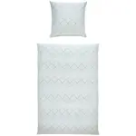 Janine POVLEČENÍ, makosatén, zelená, jadeitově zelená, 155/220 cm