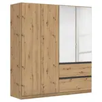 Rauch Möbel ŠATNÍ SKŘÍŇ S OTOČNÝMI DVEŘMI, dub artisan, 181/197/54 cm